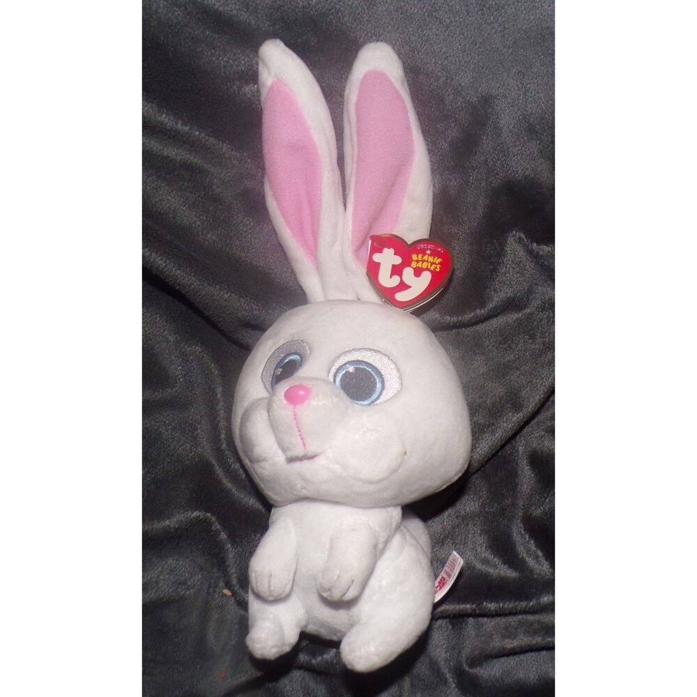 Ty Beanie baby  Snowball Rabbit Secret Life of Pets Plush NWT - Picture 2 of 3